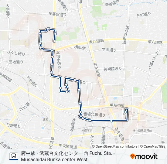 北山町-文 の路線図