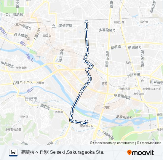 国18-央 bus Line Map