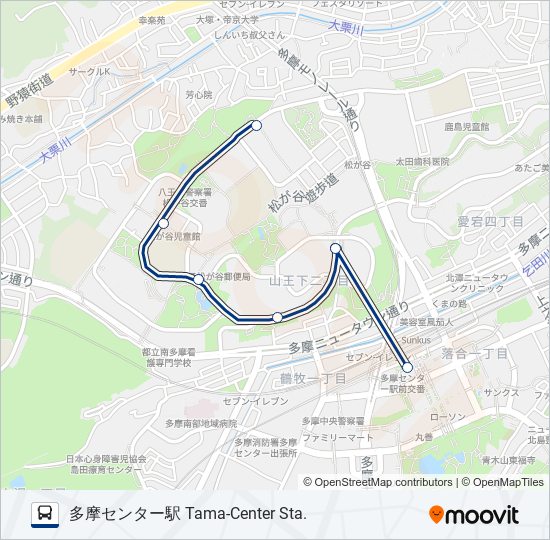 多11-塚 bus Line Map