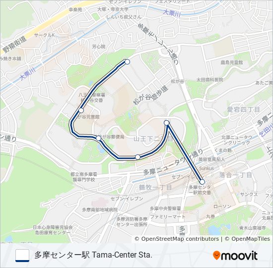 多11-塚 バスの路線図