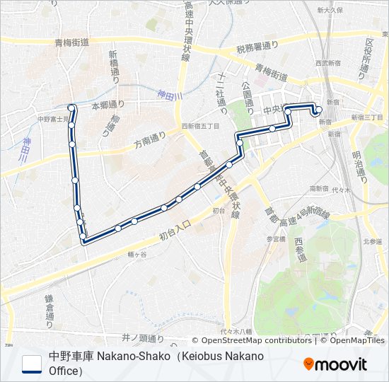 宿41-★ バスの路線図