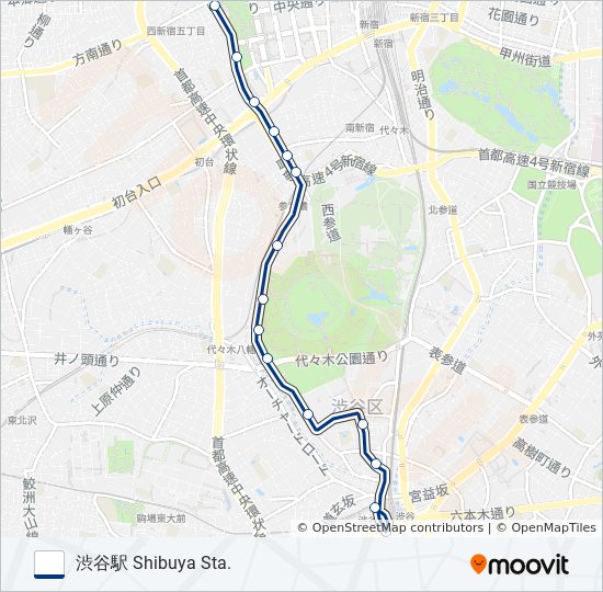 宿51-池 バスの路線図