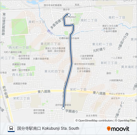 寺91-急 bus Line Map