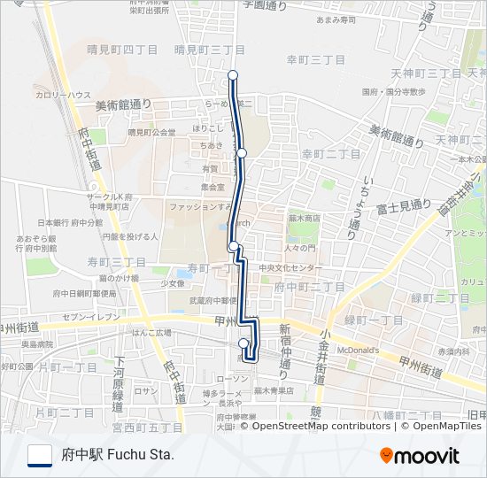 寺91-晴 バスの路線図