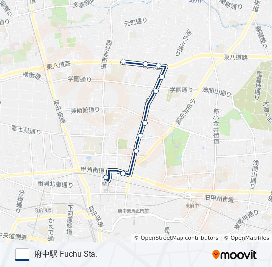 寺92-栄 バスの路線図