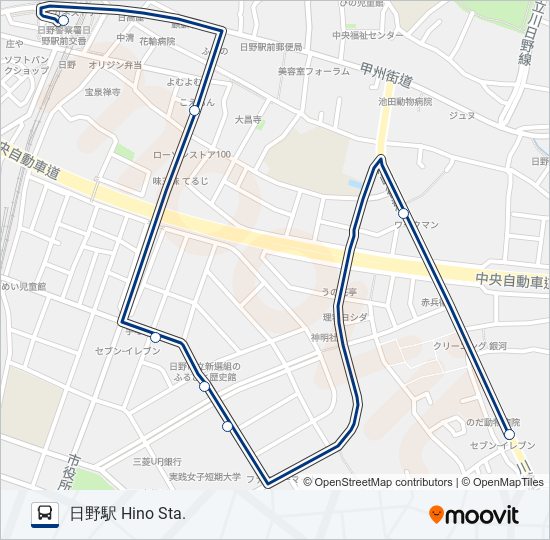 日03-E bus Line Map