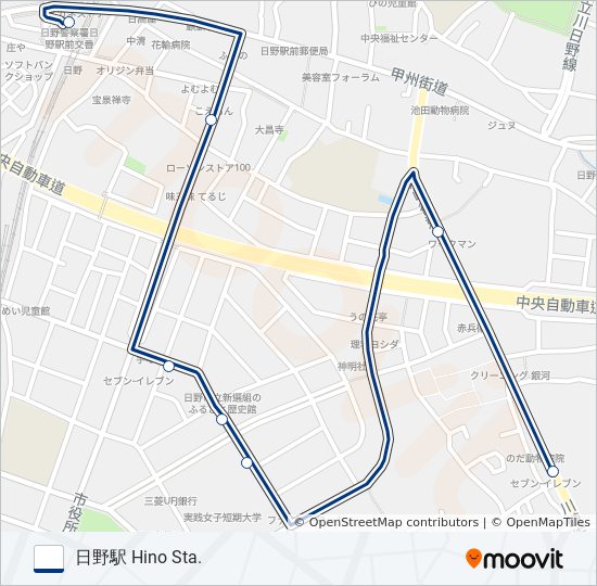 日03-E バスの路線図