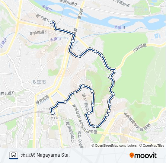 桜06-南 bus Line Map