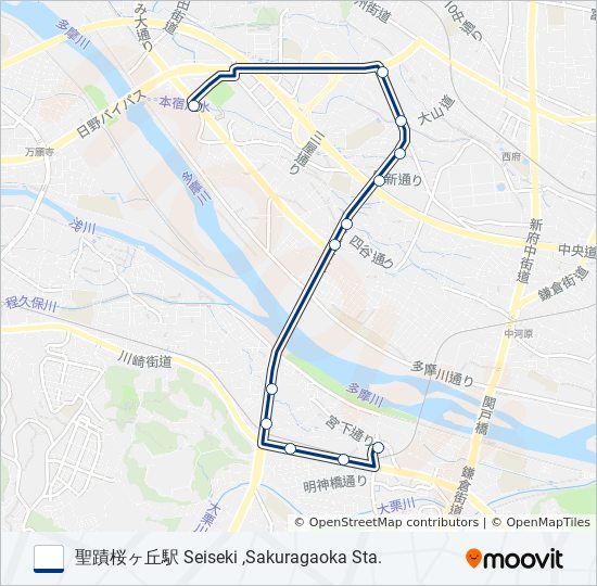 桜18-泉 バスの路線図