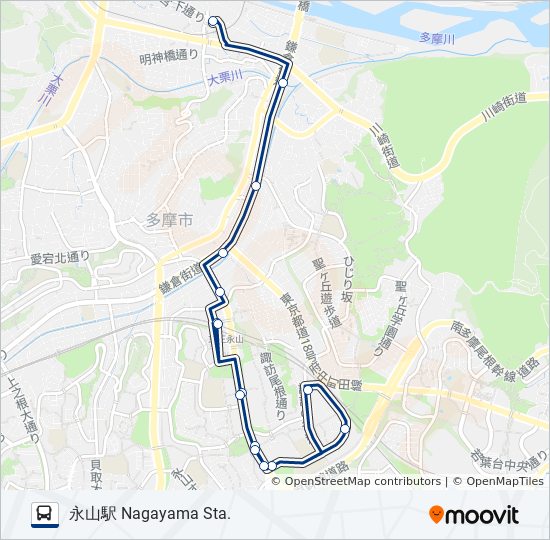 桜22-諏 バスの路線図