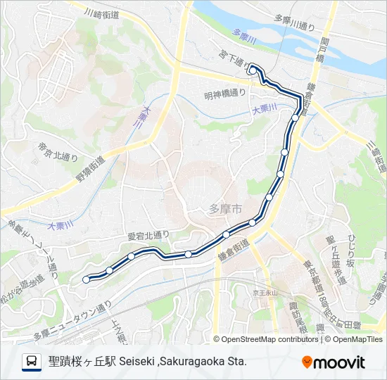 桜62-ぐ の路線図