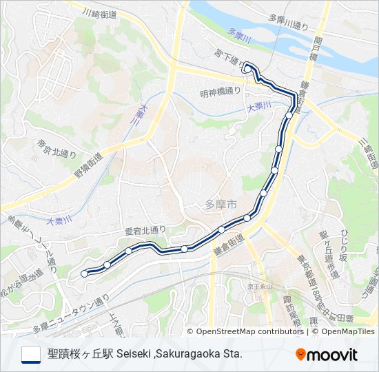 桜62-ぐ バスの路線図