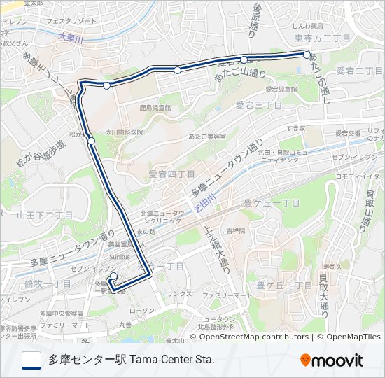 桜72-宕 バスの路線図