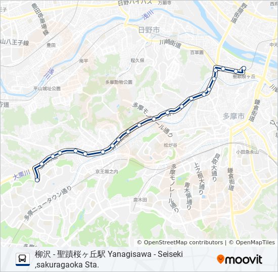 桜80-柳 bus Line Map