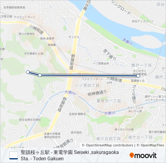 桜81-急 バスの路線図