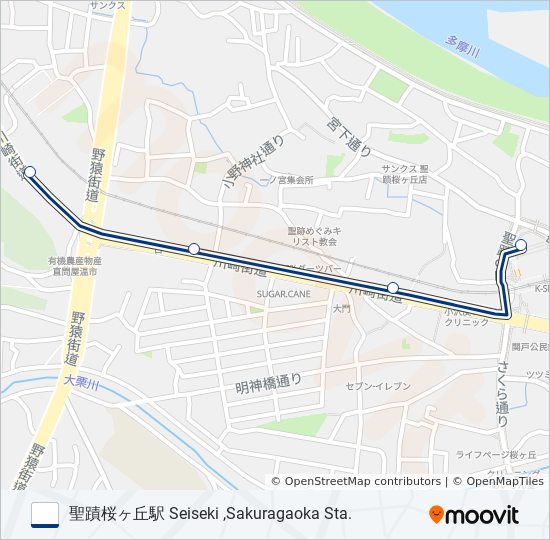 桜99-庫 バスの路線図