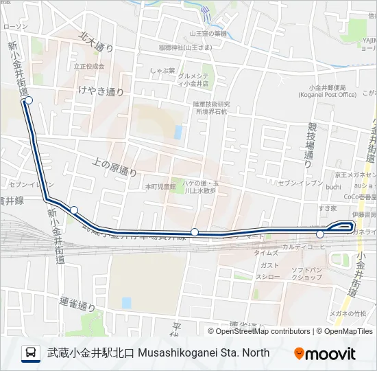 武31-東  Line Map