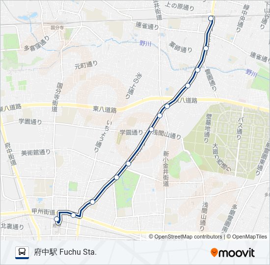 武71-復 バスの路線図