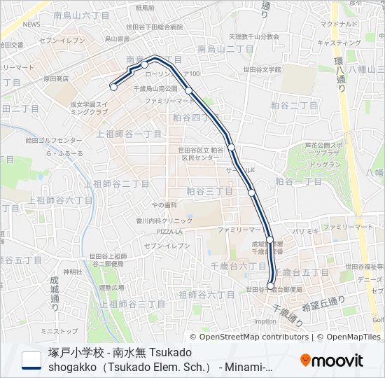 歳23-塚 bus Line Map