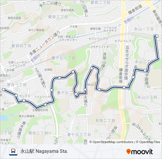 永52-多 バスの路線図