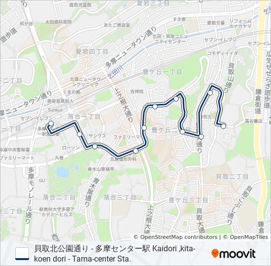 永53-貝 バスの路線図