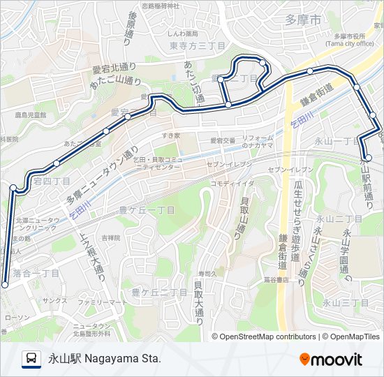 永72-宕 バスの路線図