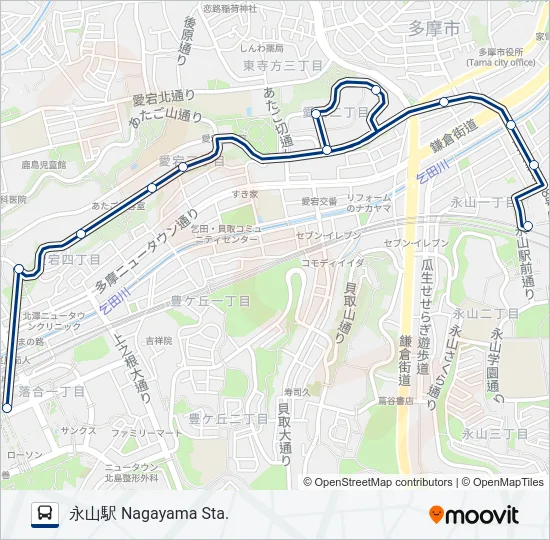 永72-宕 の路線図