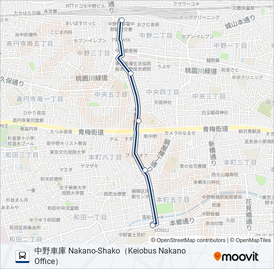 渋63-入 bus Line Map