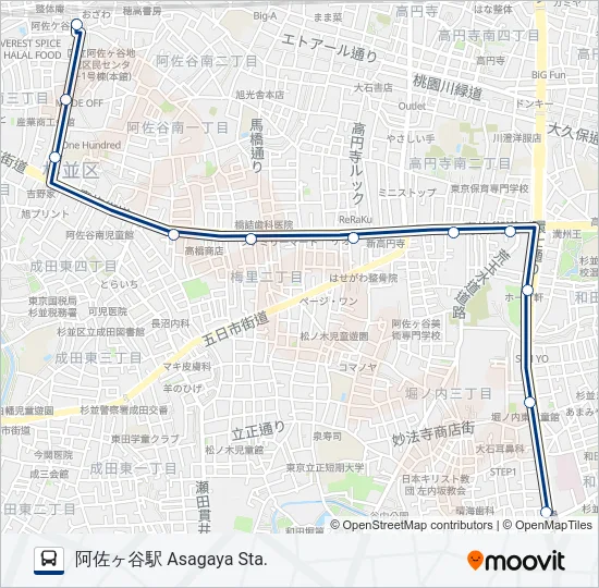 渋66-堀  Line Map