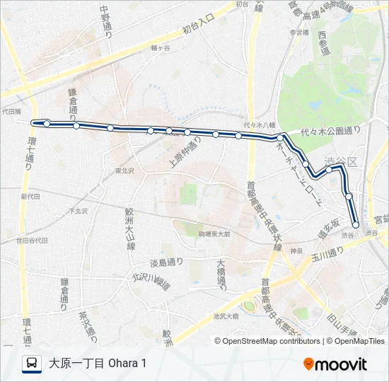 渋68-大  Line Map