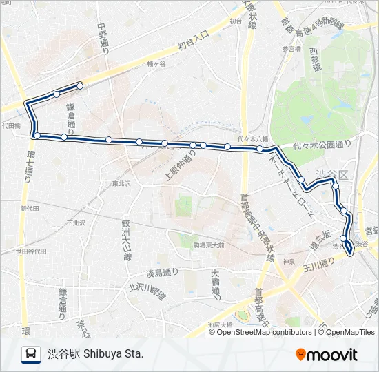 渋69-笹  Line Map