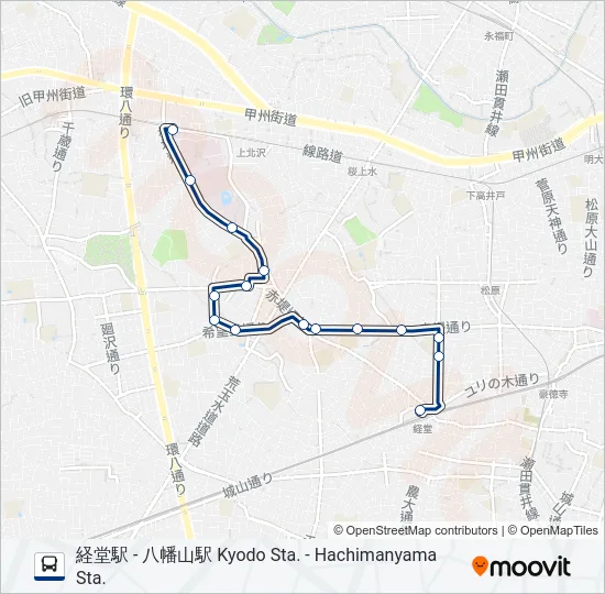 経02-希 の路線図