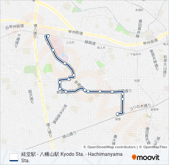 経02-希 バスの路線図