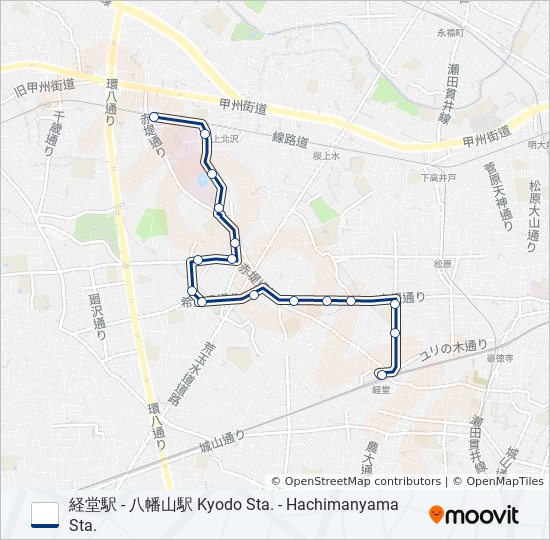 経02-希 バスの路線図
