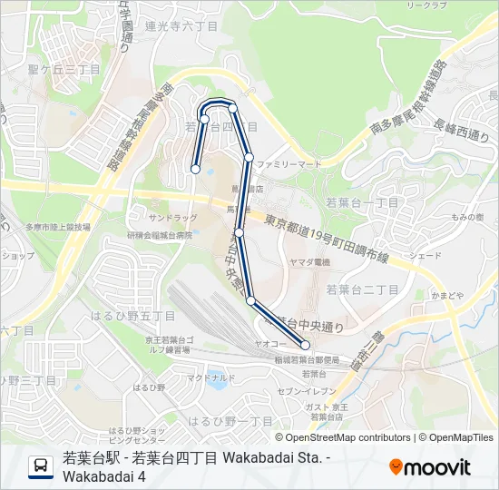若01-四 の路線図