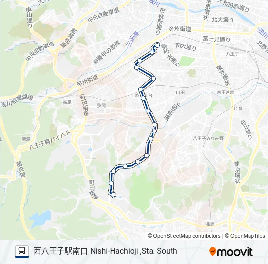 西56-南  Line Map