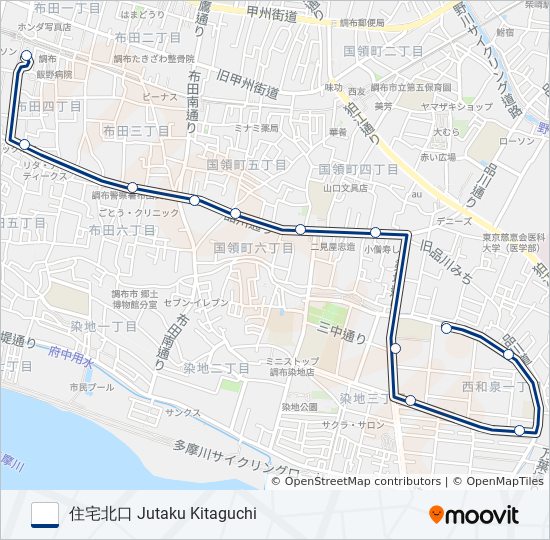 調01-北 bus Line Map