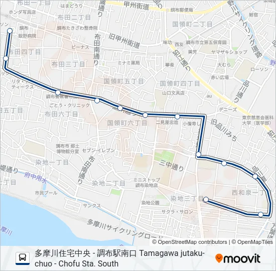 調01-央  Line Map