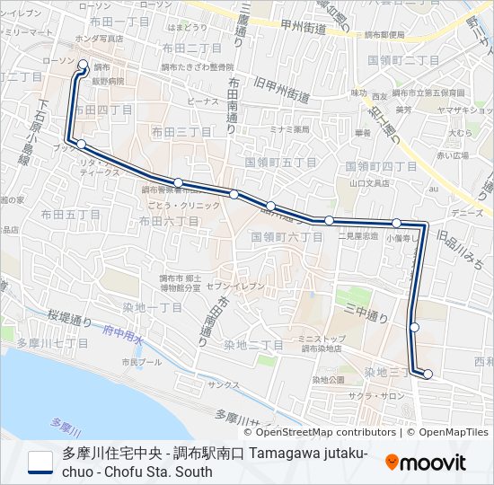 調01-央 バスの路線図