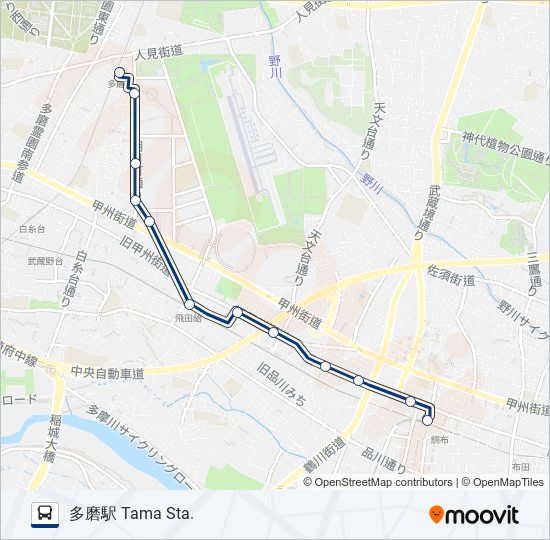 調33-甲 バスの路線図