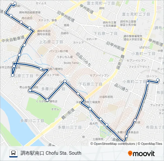 調43-南  Line Map