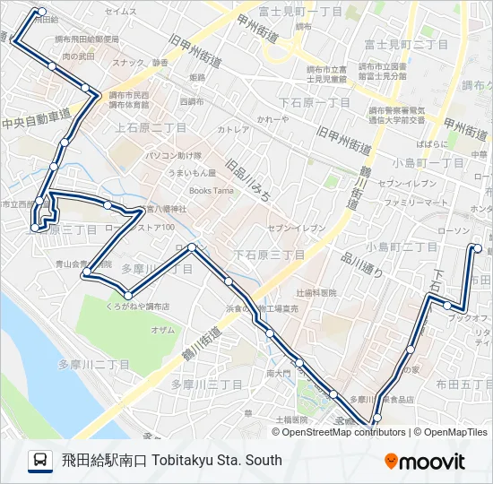 調43-南  Line Map