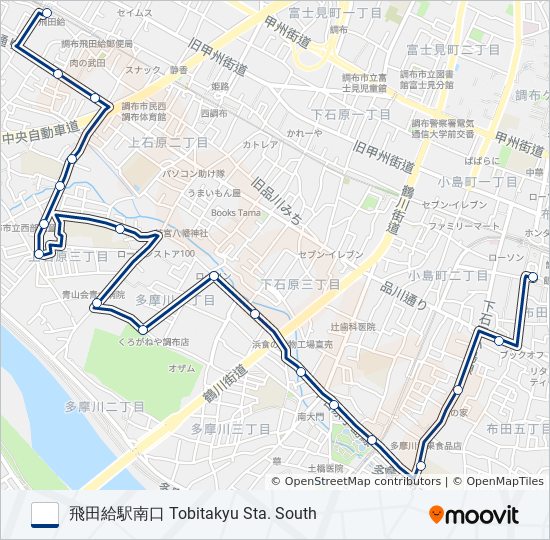 調43-南 bus Line Map