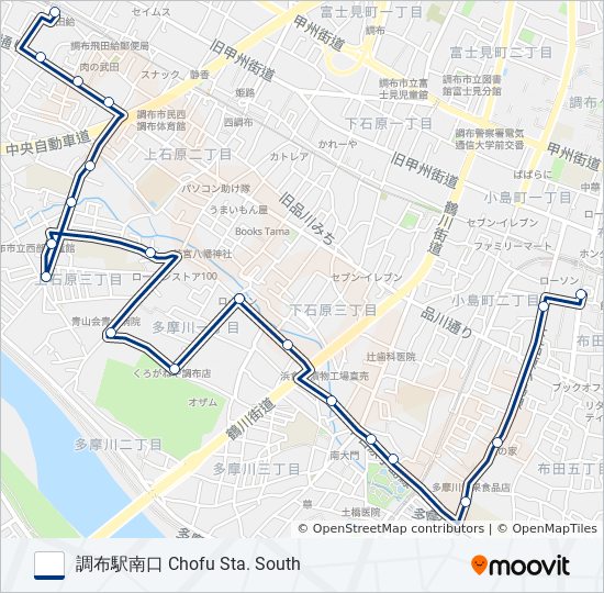 調43-南 bus Line Map