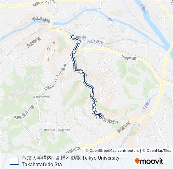 高23-も bus Line Map