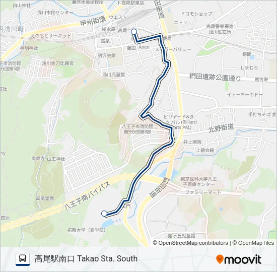 高23-拓 の路線図