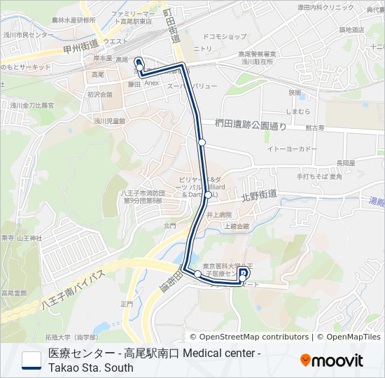 高25-医 バスの路線図