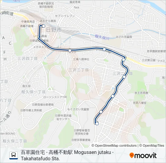 三沢台線-住 の路線図