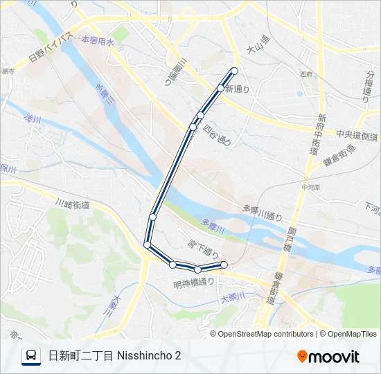 国18-日央  Line Map