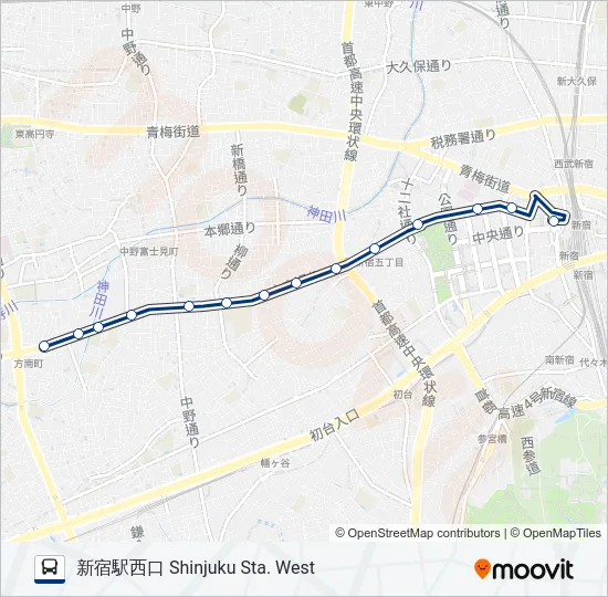 宿33-峰出  Line Map